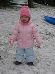 Playing in the snow