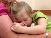 Asleep at the doctor's office